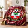 Southampton Football Printed Flannel Blanket Warm Comfort Bed Throw For Indoor Home Decoration