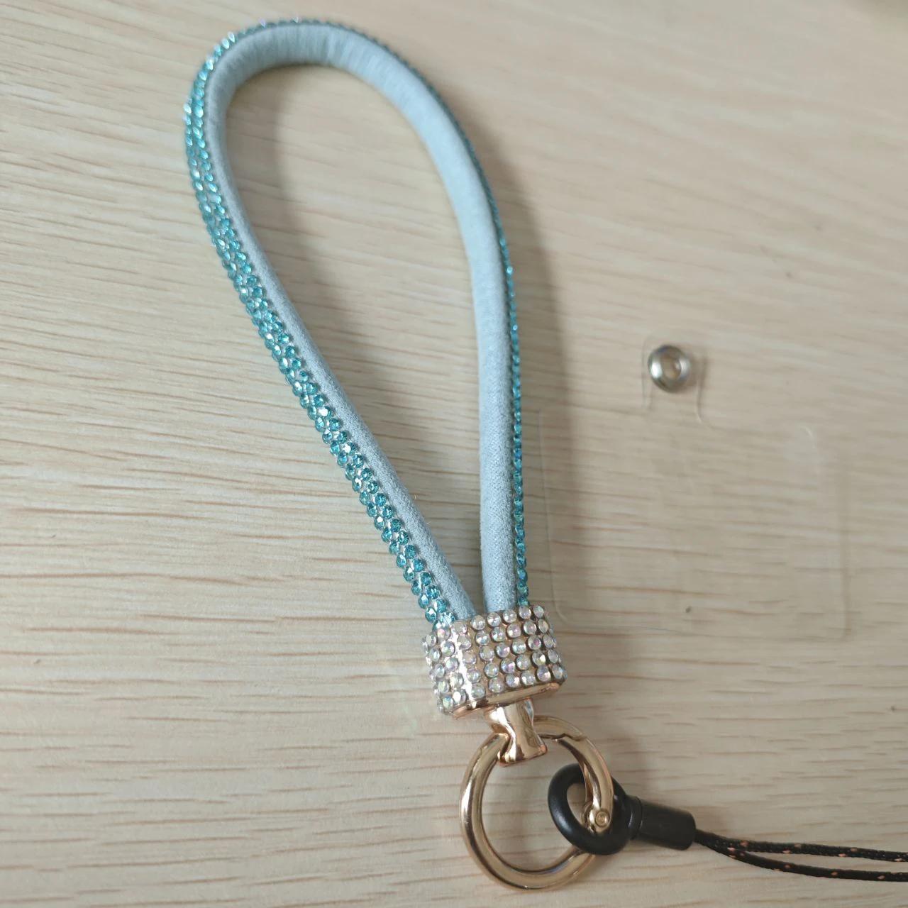 

Новий Ремінець для мобільного телефону, Наручний ланцюжок, Розкішний ланцюжок для підвішування зі стразами, Висококласний короткий браслет, інкрустований стразами, Захист від втрати Other