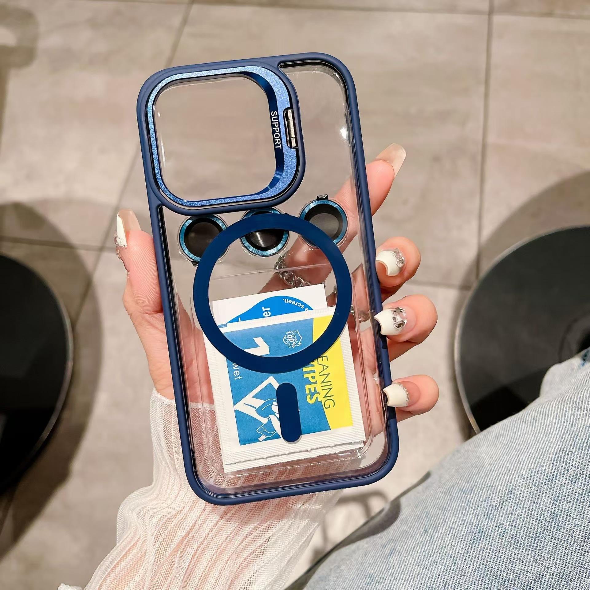 

Applicable to iPhone17promax invisible magnetic lens holder, mobile phone case, Apple 16 with lens film iPhone 11 PROMAX