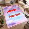 F1 (5) Personalized Name Office Carpet Stylish Decor for Living Room Bedroom Kitchen