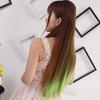 Clip in Colorful Hairpiece Synthetic Straight Hair Cosplay Ponytail Extensions