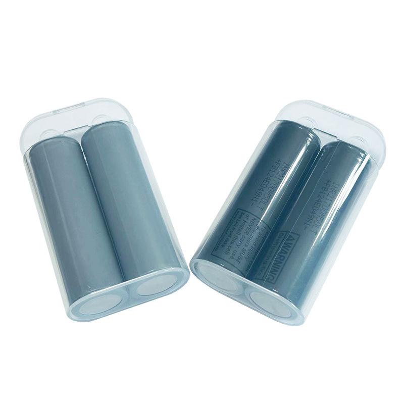 1Pc Transparent PP Plastic Battery Storage Box Section 20700 21700 Compatible Battery Case For Safe Storage