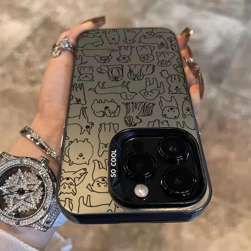 Case For  Redmi Note 13 12 11 Pro Plus 5G 12S 11S 11 10S Redmi 13 12C 13C Luxury Funny Graffiti Dogs Shockproof Cover