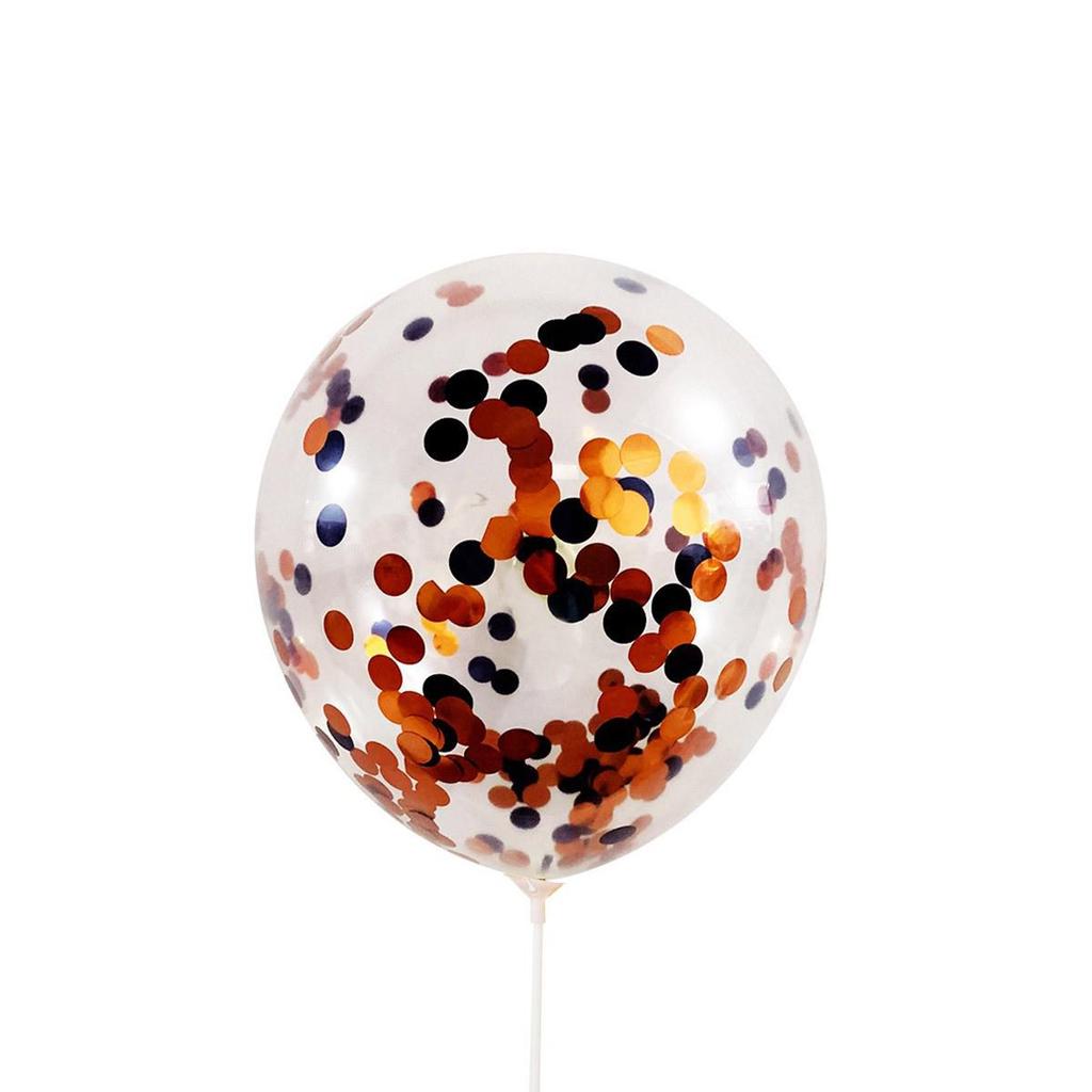 Transparent Sequined Latex Balloons for Parties and Weddings, 2.8g