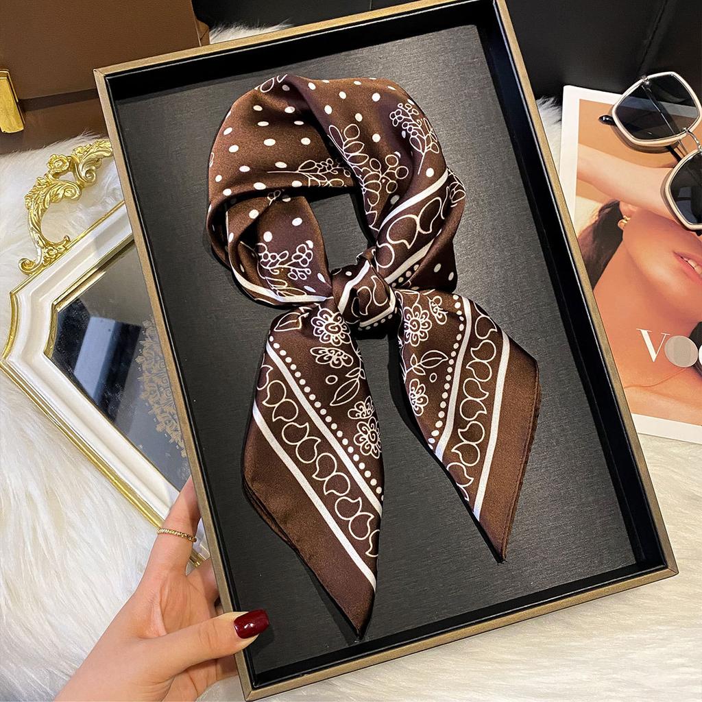 Spring, Autumn And Summer Sunscreen 70 Small Square Scarves Silk Scarves Women'S Premium Tulle Scarves Scarves With Shirt Decoration