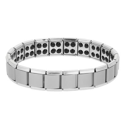 Germanium Titan Stahl Armband Magnet Gesundheit Heilung Schmuck(Silber)