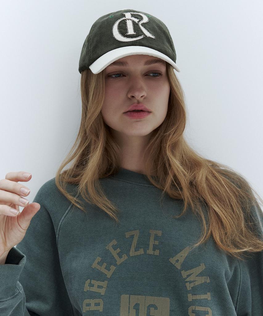 CITYBREEZE Corduroy Color Block Ball Cap_2 Colors