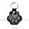 Exquisite Leather Pet Fur Keychain: Cute Cat & Dog Hair Bag Charm Ornament