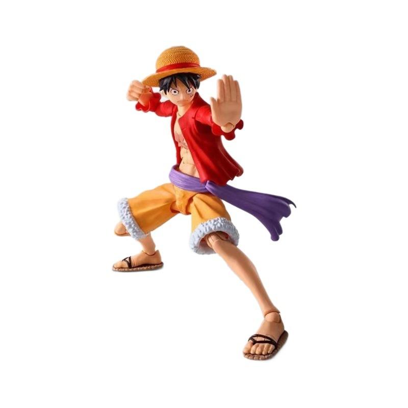 Фигурка Луффи из One Piece - Аниме Настольная Модель Статуэтка Коллекционный Орнамент Подарок для Поклонников Расписанная Вручную Фигурка 15cm
