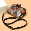 Color Block Geometric Mini Crossbody Bag Casual Lightweight Travel Shoulder Bag