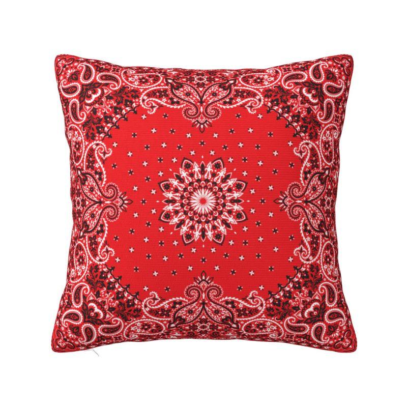 

Paisley Bandana Ethnic Bohemia Style Cushion Cover 40x40 Cm Polyester Throw Pillow Case For Sofa Decoration Bedding Pillowslip 30x30cm 12x12in