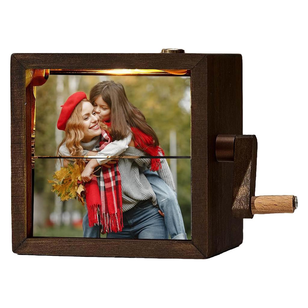 Personalizing Photo Flipbook Viewer Wood Hand Design Photo Frame Album For Birthdays Anniversaries Decoration Gift