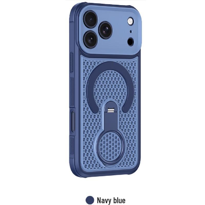 360° Magnetic Honeycomb Heat Dissipation Bracket for iPhone 17 Pro and Apple 16 Business Cases