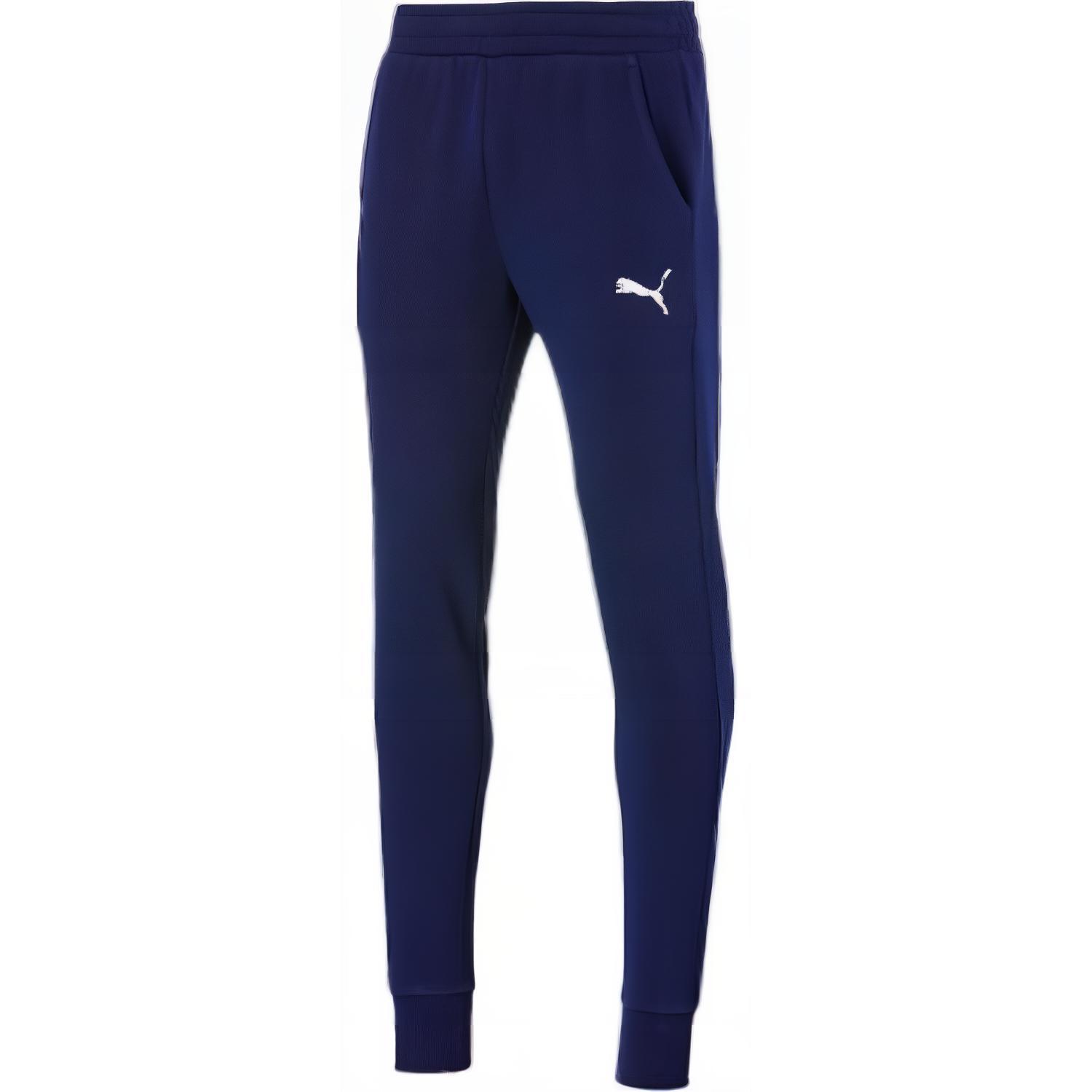 

Puma Teamgoal 23 Logo Elastic High-Waisted Fitted Casual Pants Men Bottoms Blue 656975-06 XXL