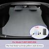 AABLU1 Für Tesla Model 3 Model Y 2017-2025 Aufblasbare Luftmatratze Outdoor Camping Aufblasbar Spezielles Wildleder Stoff Auto Reisebett