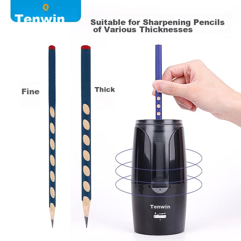 Elementary School Electric Pencil Sharpener Upgraded with Large Diameter, Can Sharpen Pencils Up To 12mm Thick