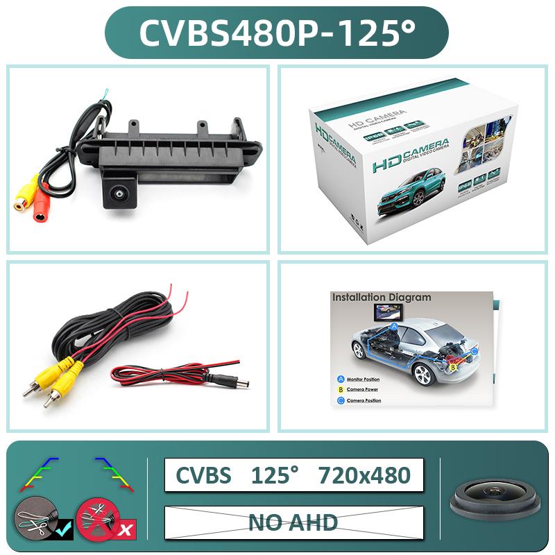 GreenYi 170 Degree AHD 1920x1080P Special Vehicle Rear View Camera for Mercedes Benz C Class W204 C180 C200 C260 S204 Car CVBS480P-125deg