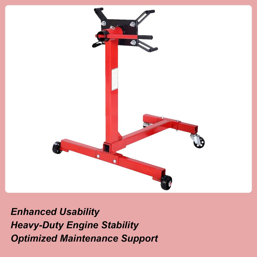 Engine Stand 1000LBS Capacity Steel Bracket Holder Engine Holder For Automotive SUV Truck Repair Shop Garage Maintenance