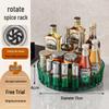Rotating Spice Rack: Multi-functional Kitchen Storage for Seasoning Bottles