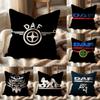D-DAF Truck Logo Cushion Cover Multi-Scene Pillow Cover for Home & Car - Reversible, Soft & Durable for Daily Use