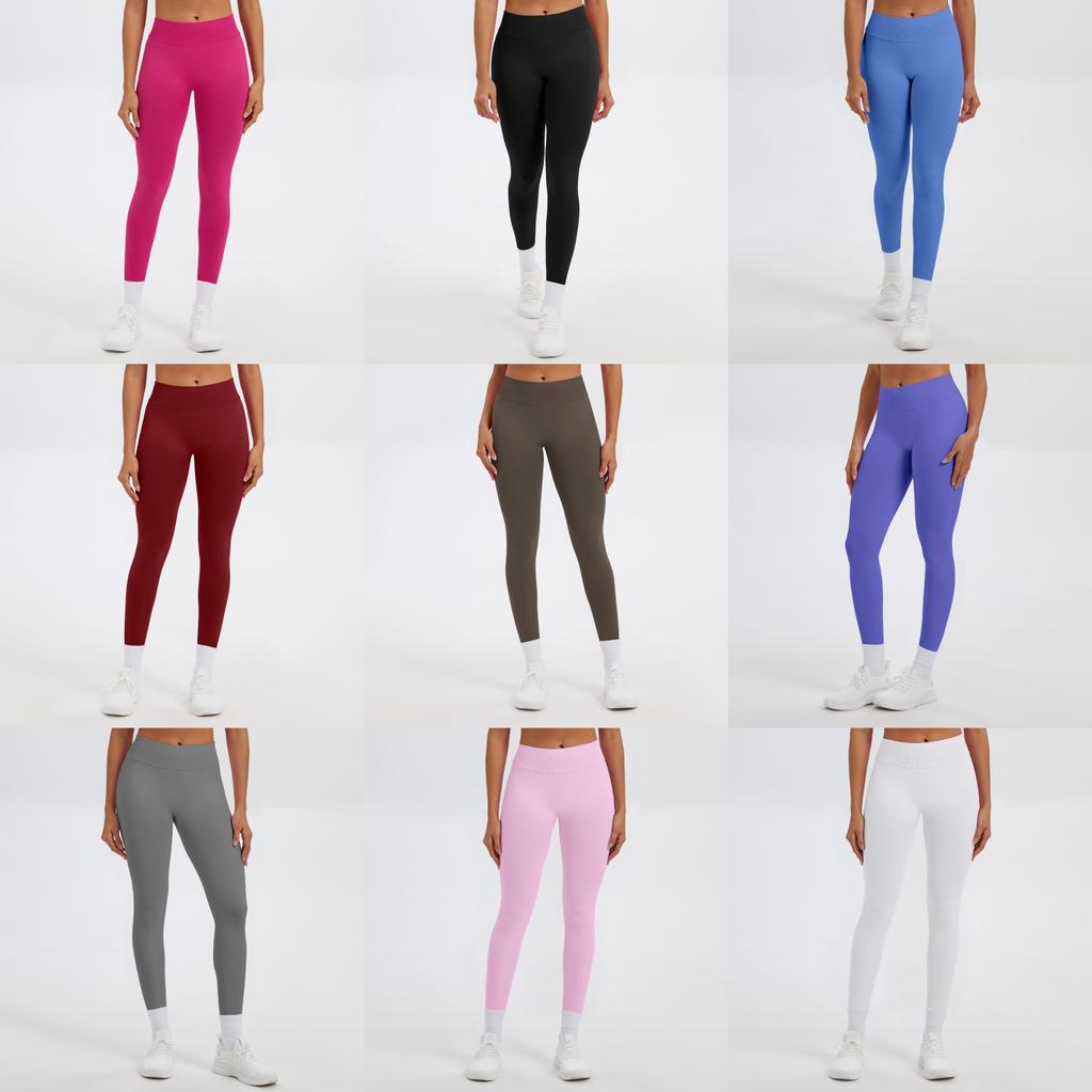 Seamless Back V Waist Lacquer Yoga Leggings With Moisture Wicking For Fitness And Running