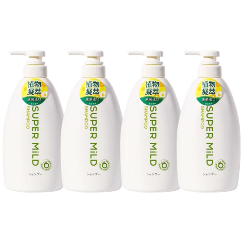 SUPER MiLD Green Field Herbal Shampoo, 4x600ml