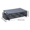 Computer Monitor Stand with Drawer and Side Storage Metal Screen Stand Multifunctional Desk Shelf for Computer Laptop