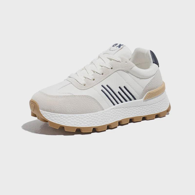 INS Korean Women's New Dad Sneakers: 2025 Spring Student Running Sports Shoes with Thick Sole for Heightening - Model J6101.