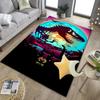 Dinosaur Moonlit Adventure Office Rug Chair Mat, Game Carpet, Suitable for Front Door, Bedroom, Living Room, Desk, Holiday Gift