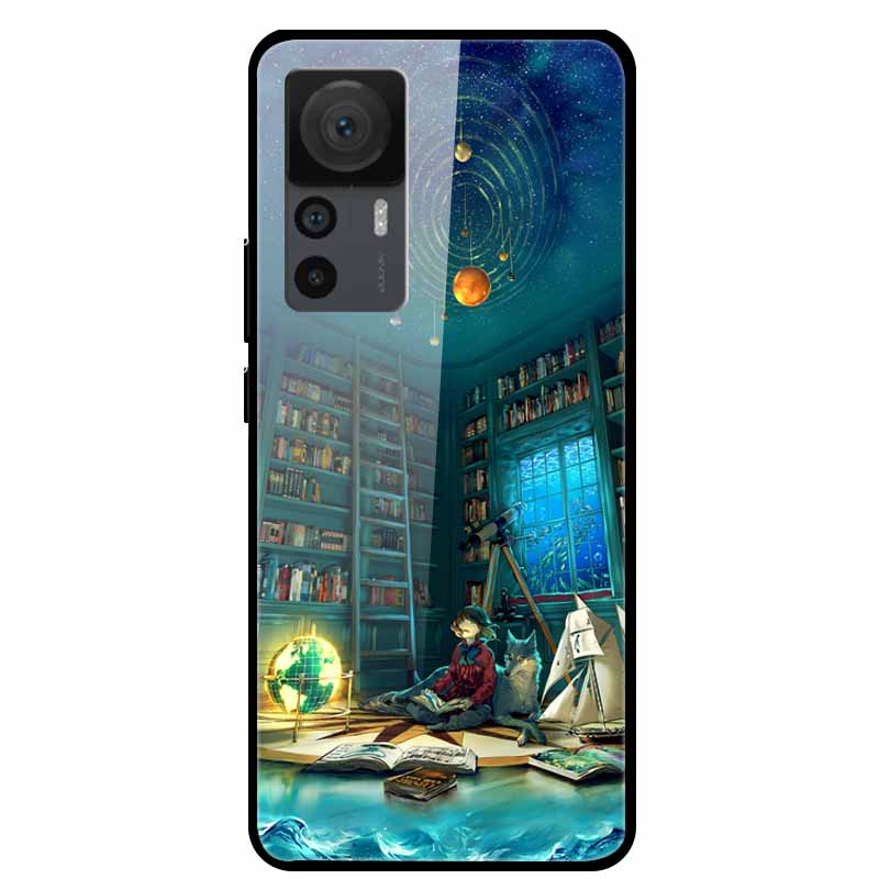 For Xiaomi 12T Cases 12T Pro Luxury Tempered Glass Hard Back Covers For Xiaomi 12T Pro Phone Cases Capa Fundas Xiaomi 12T Coques