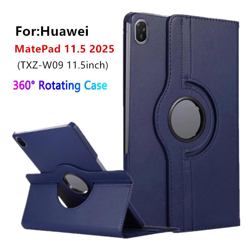 For Huawei MatePad 11.5 Protective Case 360 Degree Rotating Smart Flip Stand PU Leather Tablet Funda TXZ-W09 11.5inch Cover