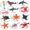 12pcs Plastic Sea Life Animals Model Starfish Simulated Fish Tank Decorations  Kids Birthday Gift