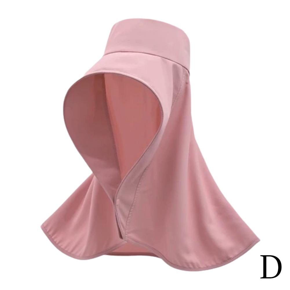 Sommer Hüte Für Frauen Im Freien UV Anti Neck Schutz Große Sonne Schal Visiere Krempe Pferdeschwanz Für La E7T5