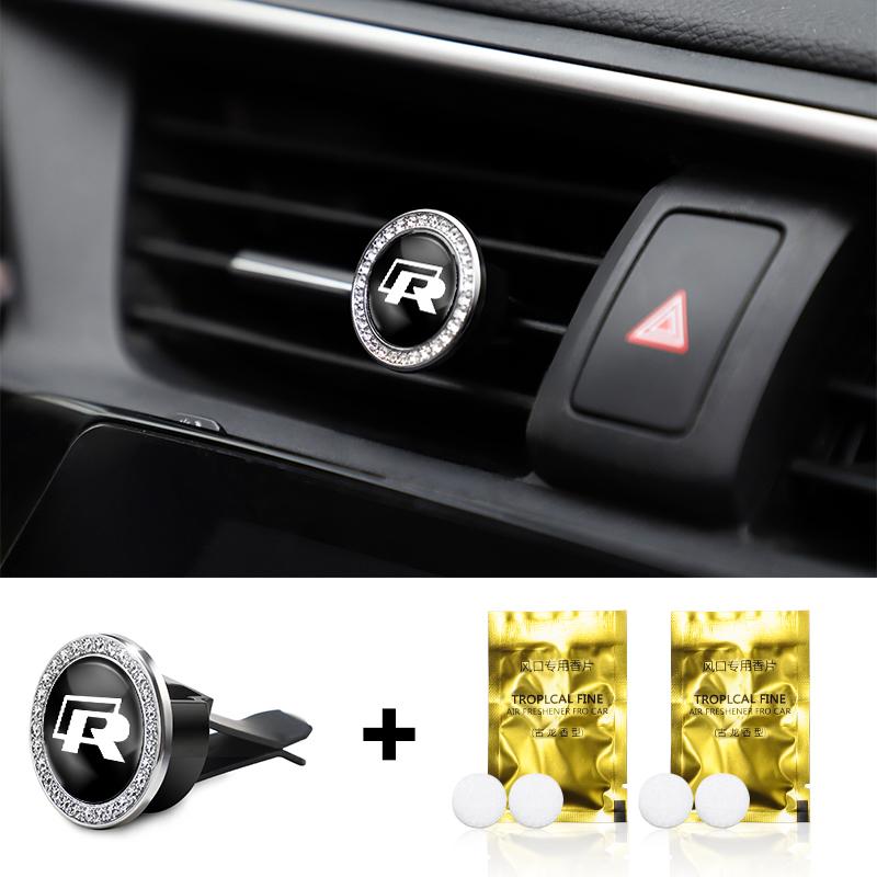 F1Car Air Outlet Aromatherapy Clip Perfume Diffuser Auto Interiors For Volkswagen VW RLine R GTI Golf Amarok T5 ID3 Tiguan Caddy