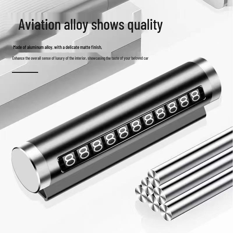 Car Roller Temporary Parking Sign & Number Plate Decoration
