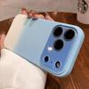 Custodia in Silicone Liquido Sfumato per iPhone 16 Pro Max con Ampia Finestra e Pellicola per Obiettivo