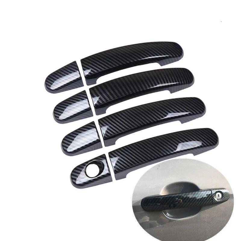 For Ford Focus 2012 2013 2014 2015 2016 2017 2018 ABS Chrome Glossy Black Sticker Car Door Handle Cover Trim Styling Accessories