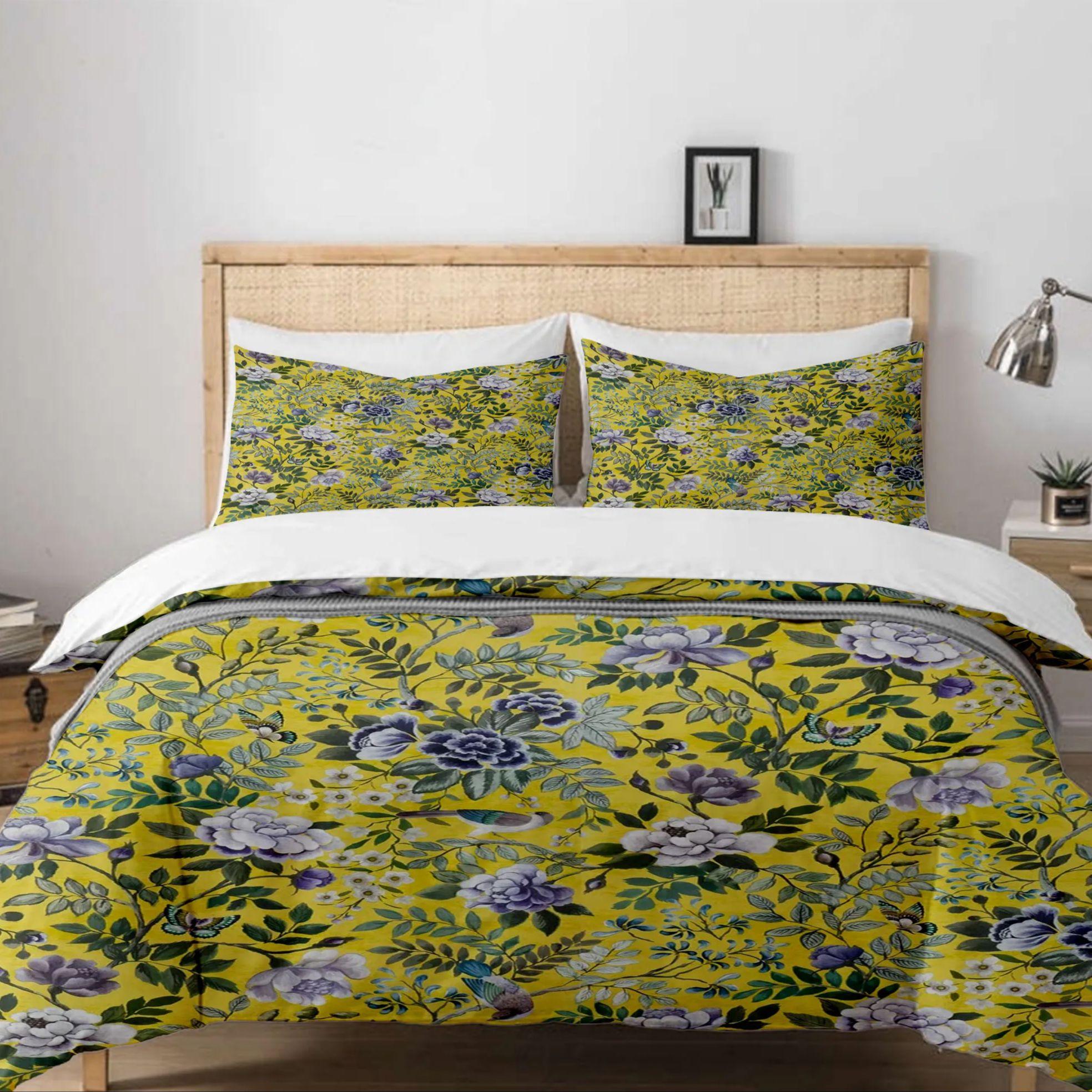 

Porcelaine De Chine Mix William Morris Style Duvet Cover Set King Queen Double Full Twin Single Size Boys Bed Linen Set 140x200cm