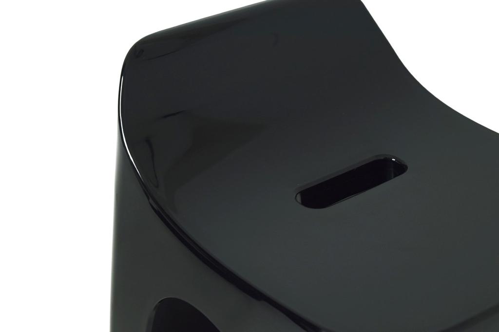 Shincatec Hubath Bath Stool H25, Seat Height 25cm, Black, HU-BL