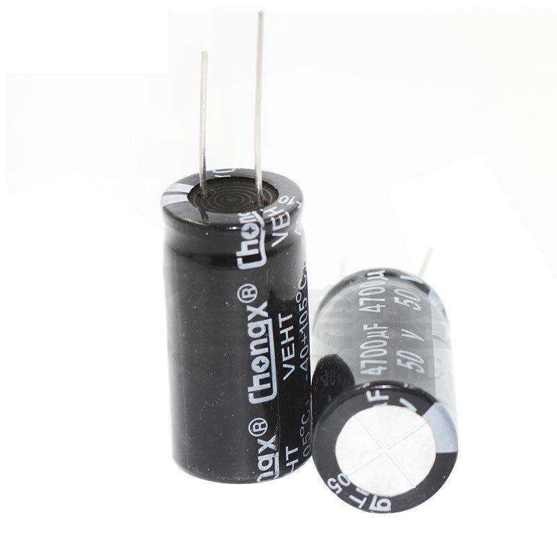 In-stock 4700µF 50V Electrolytic Capacitor (18x35) Plug-in