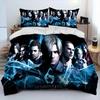 3D R-Resident Evil Games Gamer Comforter Pościel, Poszewka na kołdrę Poszewka na poduszkę, King Queen Size Pościel Zestaw Chłopców