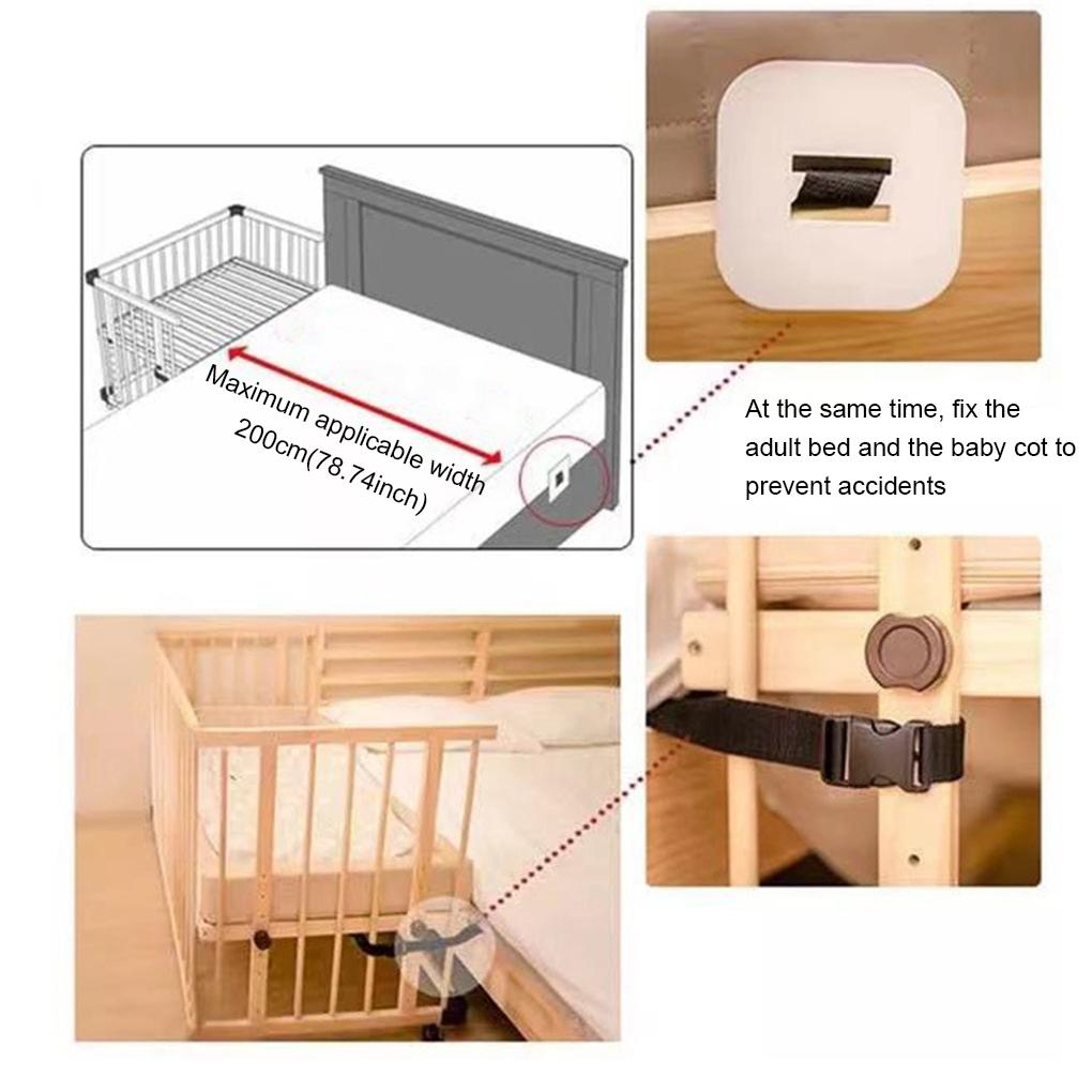 Baby Bed Strap Adjustable Bedroom Baby Room Toddler Beds Attachment Anti-skid Belt Safety Protection Guard Accessories