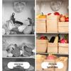TaTanice Large Oil-Proof Kraft Paper Food Storage Bags