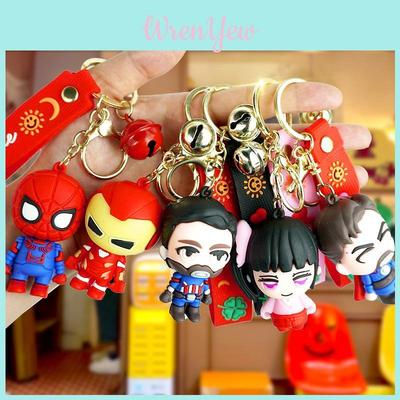 Cute Iron Man Captain America Thanos Doctor Strange Spiderman Keychain