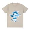 Oklou T-Shirt KÖRPERGRÖSSE Grafikdruck T-Shirts Kawaii Cartoon Druck Freizeitkleidung Damen/Herren 100% Baumwolle Anime T-Shirt Band T-Shirt Lustige Sommer Oberteile