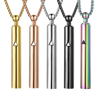 Anxiety Relief Breathing Necklace Stress Reduction Tool Calm Inner Relaxation Meditation Aid Pendant Peace Breathing for Women