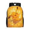 Custom P-Pikachus Cute Printed Laptop Backpack Men Women Casual Bookbag for College School Student Kawaii Cartoon Bags