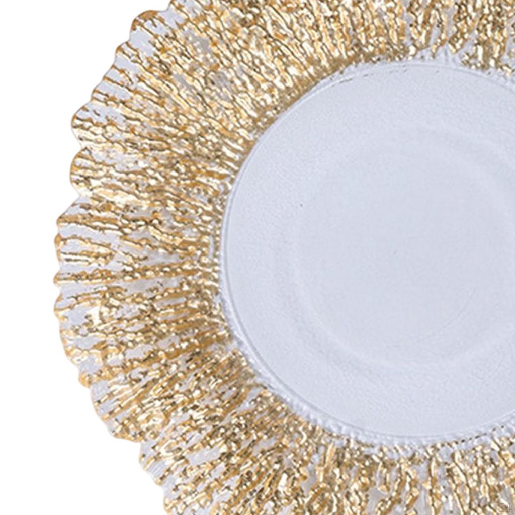 Servierplatte Serviertablett Feiertag Hochzeit Backschüssel Dekorationen Party Glas Runde Schale für Kuchen