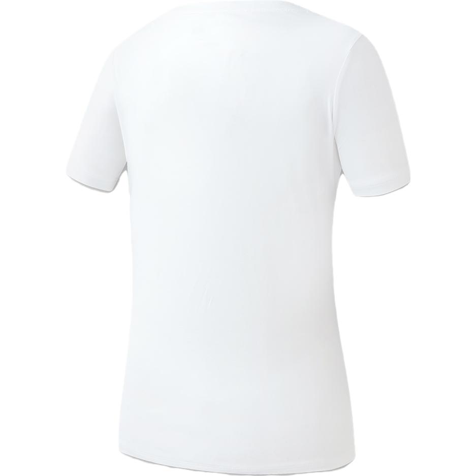 FILA Latte Girl 3.0 Letter Logo Print American Vintage Round Neck Pullover Short Sleeve T-Shirt Women Tops Jade-White A11W321115FWT