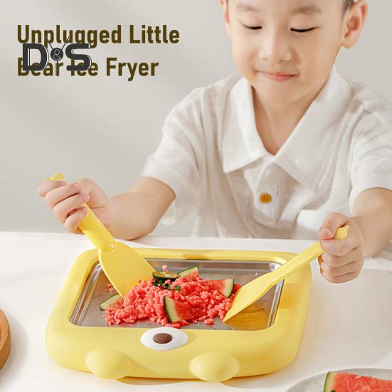 Ручний апарат для морозива, неелектричний апарат для йогурту, сорбет, зі скребком, портативний дитячий десертний інструмент для сімейного відпочинку та екологічності